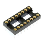 Turned Pin 0.3 inch Dil IC Socket 16 Pin