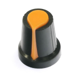 Orange knob for 6mm splined shafts