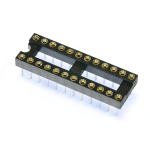 Turned pin 0.3" 24 pin IC socket