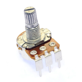 Short shaft right angle potentiometer 100k log audio taper